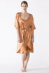 Nk Imode Sierra 3/4 Sleeve Front Tie Silk Robe